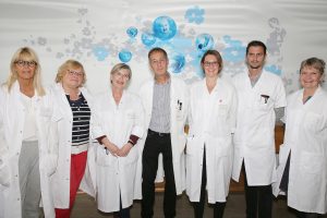 Le chef de service et l'équipe d'encadrement de la Maternité Charles Nicolle